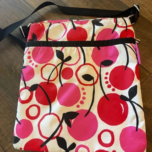 Brighton Red Cherry Crossbody Bag / Purse, Matching Brighton Wallet Available - Picture 8 of 13